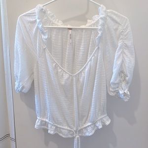 Free People Ruffle Blouse
